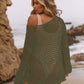 Women's Sexy Off-Shoulder Crochet Bikini Cover Up