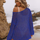 Women's Sexy Off-Shoulder Crochet Bikini Cover Up