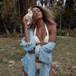 Women's Long Sleeve Button-Down Beach Shirt Cover Up