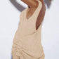 Scoop Neck Sleeveless Crochet Beach Dress