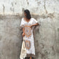 Print Plus Size V-Neck Kaftan Swimsuit Cover Up for Women