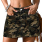 Eddoyee Women's Y2k Denim Skort, Stretchy Mini Jean Skirt with Built-in Shorts and Pockets