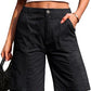Eddoyee Women's Denim Bermuda Shorts, Knee Length Stretchy Jean Jorts with Pockets, Casual Relaxed Fit