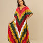 V-Neck Printed Kaftan: Swimsuit Cover Up & Lounge Dress