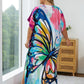 Print Long Kaftan Dress - Women's Beach Loungewear
