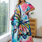 Print Long Kaftan Dress - Women's Beach Loungewear