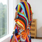 Print Long Kaftan Dress - Women's Beach Loungewear