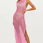 Women's Crochet Sleeveless Swimsuit Cover Up Beach Dress