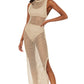 Women's Crochet Sleeveless Swimsuit Cover Up Beach Dress