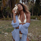 Women's Long Sleeve Button-Down Beach Shirt Cover Up
