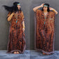 V-Neck Caftan Swimsuit Cover Up: Sexy Beach Kaftan Dress