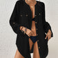 Long Sleeve Button-Down Swimsuit Cover-Up for Women