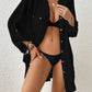 Long Sleeve Button-Down Swimsuit Cover-Up for Women