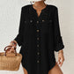 Long Sleeve Button-Down Swimsuit Cover-Up for Women