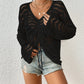 Long Sleeve Sexy Beach Bikini Crochet Cover Up