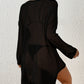 Long Sleeve Crochet Beach Dress for Women - Sexy Swim Cover-Up