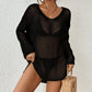 Long Sleeve Crochet Beach Dress for Women - Sexy Swim Cover-Up