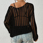 Long Sleeve Crochet Mesh Women's Cover Up Tunic