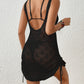 Sleeveless Crochet Beach Dress - Women's Bathing Suit Cover Up