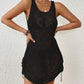 Sleeveless Crochet Beach Dress - Women's Bathing Suit Cover Up