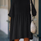 Women's Navy Button-Down Beach Cover-Up