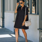 Women's Navy Button-Down Beach Cover-Up