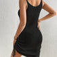 Crochet Scoop Neck Tank Dress Beach Cover-Up Women Beachwear