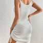 Crochet Scoop Neck Tank Dress Beach Cover-Up Women Beachwear