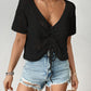Short Sleeve Crochet Swim Cover Up for Women