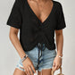 Short Sleeve Crochet Swim Cover Up for Women