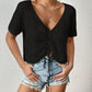 Short Sleeve Crochet Swim Cover Up for Women