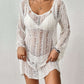 Long Sleeve Crochet Swim Cover Up for Women