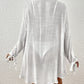 Women's Long Sleeve Button-Down Beach Cover-Up