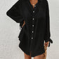 Women's Long Sleeve Button-Down Beach Cover-Up