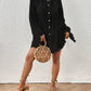 Women's Long Sleeve Button-Down Beach Cover-Up