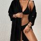 V-Neck Button-Down Beach Bikini Cover Up for Women