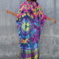 V-Neck Ethnic Print Plus Size Kaftan for Women Beach Cover Up