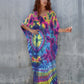 V-Neck Ethnic Print Plus Size Kaftan for Women Beach Cover Up