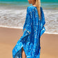Plus Size Zebra Print Beach Caftan Dress