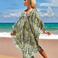 Plus Size Zebra Print Beach Caftan Dress