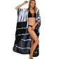 Plus Size Tie-Dye Beach Cardigan: Women's Swimsuit Cover Up