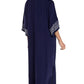 Embroidered V-Neck Beach Kaftan Short Sleeve Swimsuit Cover Up