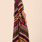 V-Neck Print Beach Caftan for Women with Side Split