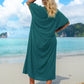 V Neck Beach Kaftan: Sexy Short Sleeve Swimsuit Cover Up