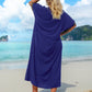 V Neck Beach Kaftan: Sexy Short Sleeve Swimsuit Cover Up