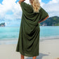 V Neck Beach Kaftan: Sexy Short Sleeve Swimsuit Cover Up