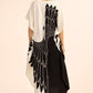 V-Neck Printed Kaftan: Swimsuit Cover Up & Lounge Dress