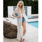 Long Sleeve Lace-Up Beach Kimono Cardigan: Women's Swimwear Cover Up