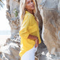 Pink Button Down Swimsuit Cover Up - Women's Beachwear