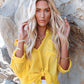 Pink Button Down Swimsuit Cover Up - Women's Beachwear